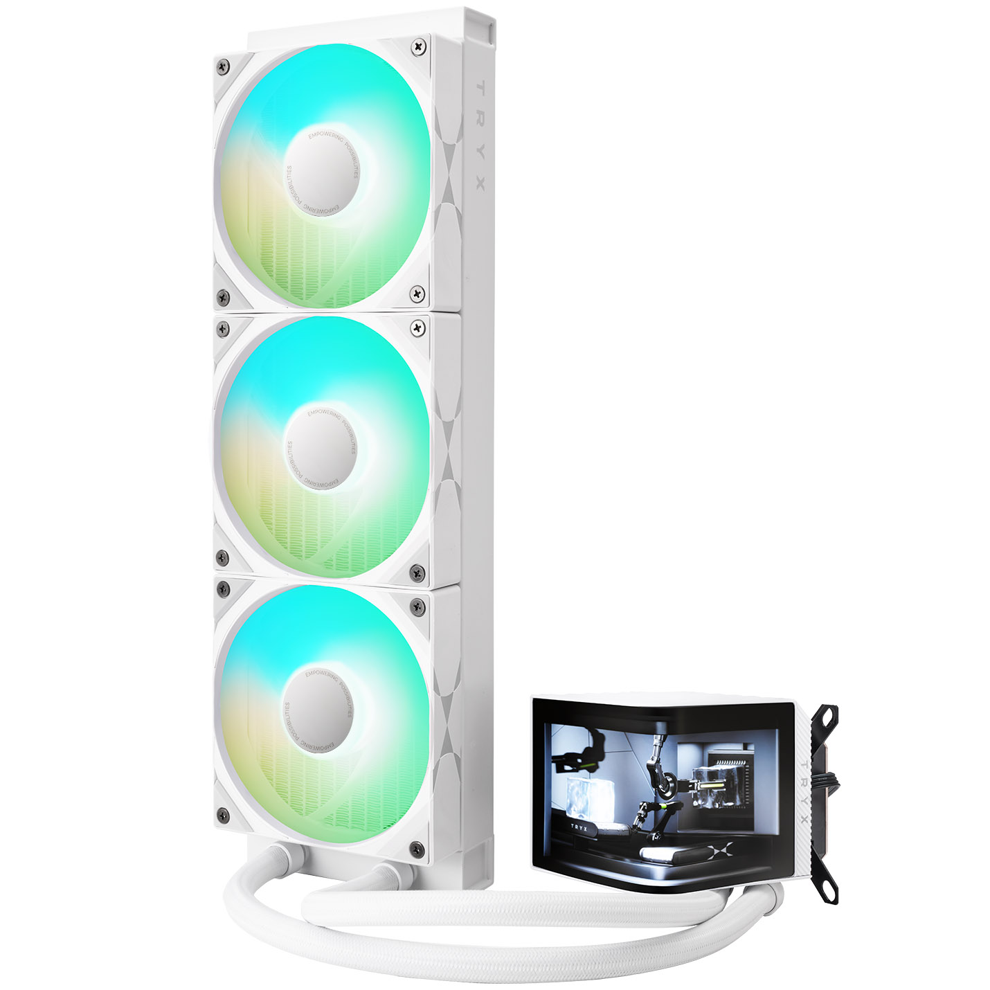 Tryx - TRYX PANORAMA 360mm AIO Liquid Cooler ARGB White