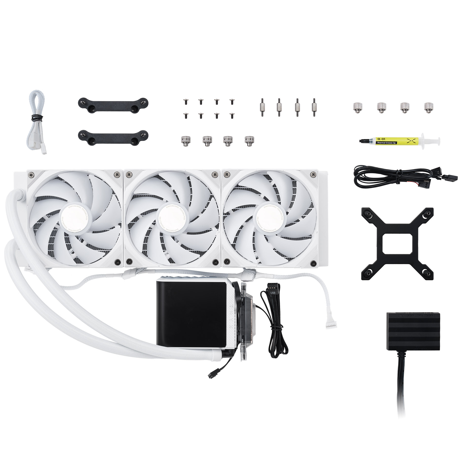 Tryx - TRYX PANORAMA 360mm AIO Liquid Cooler ARGB White