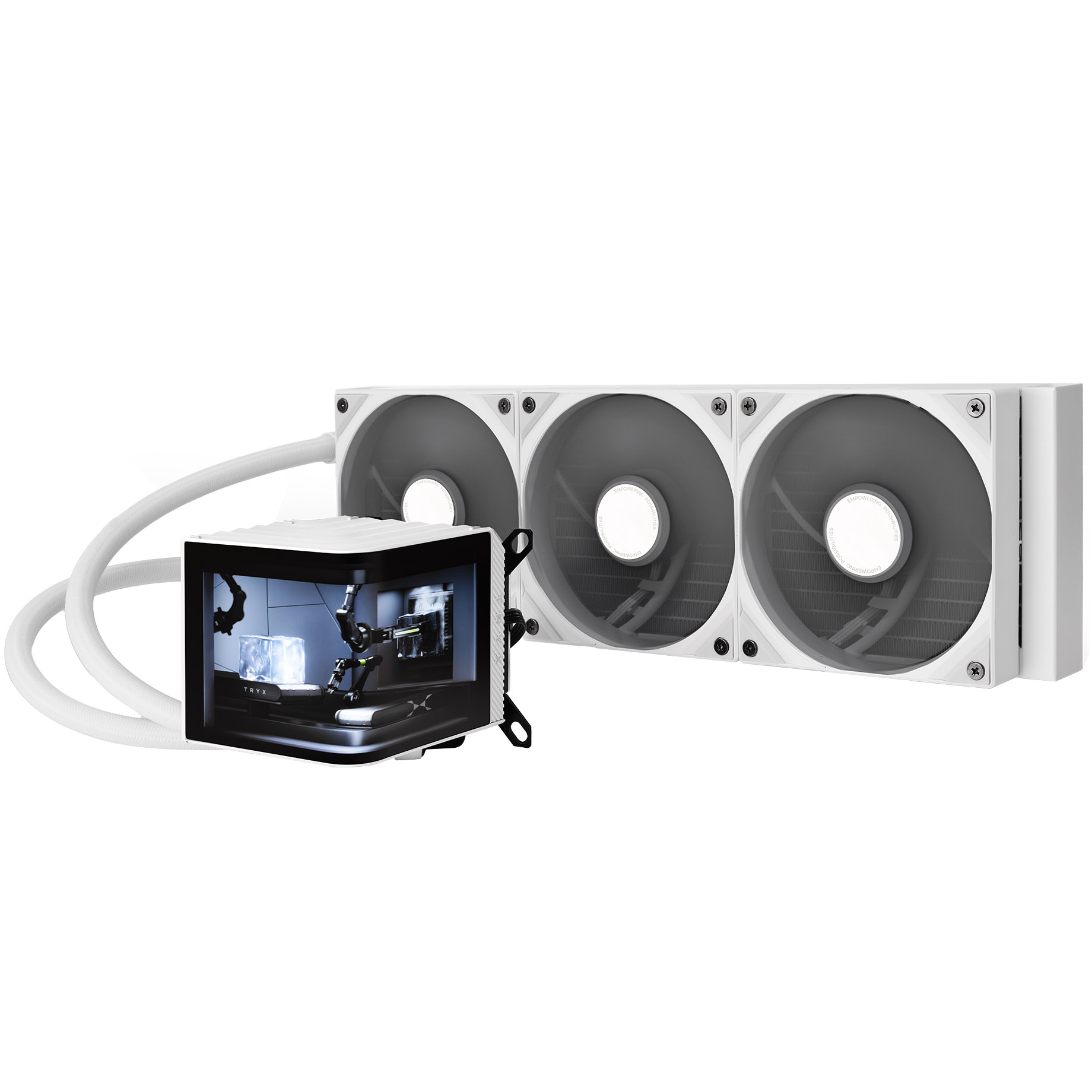 TRYX PANORAMA 360mm AIO Liquid Cooler White