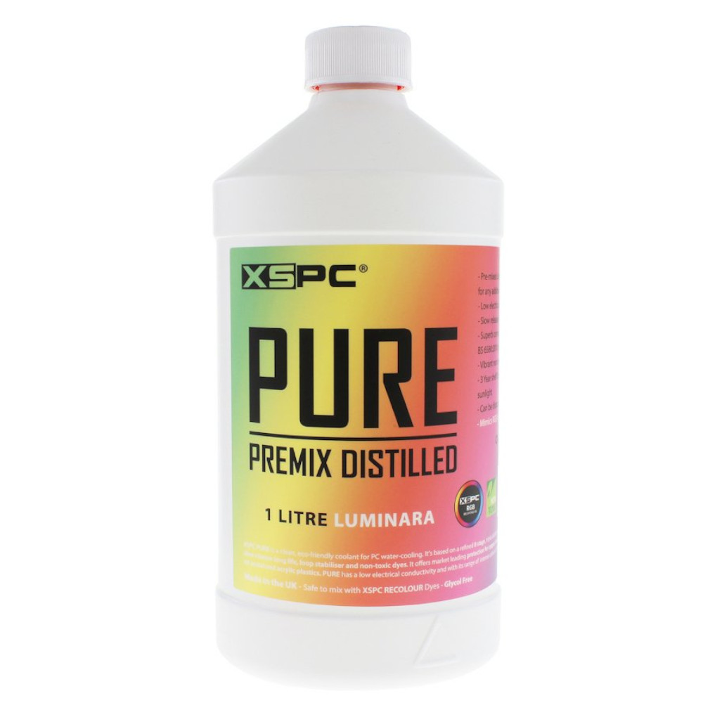 XSPC - XSPC PURE Premix Distilled Coolant 1L- Luminara (RGB Responsive)