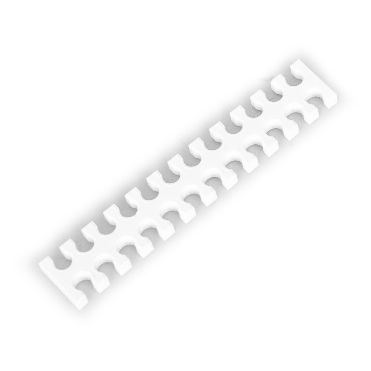 TechForge 24 Slot Cable Comb (Large) 4mm - White