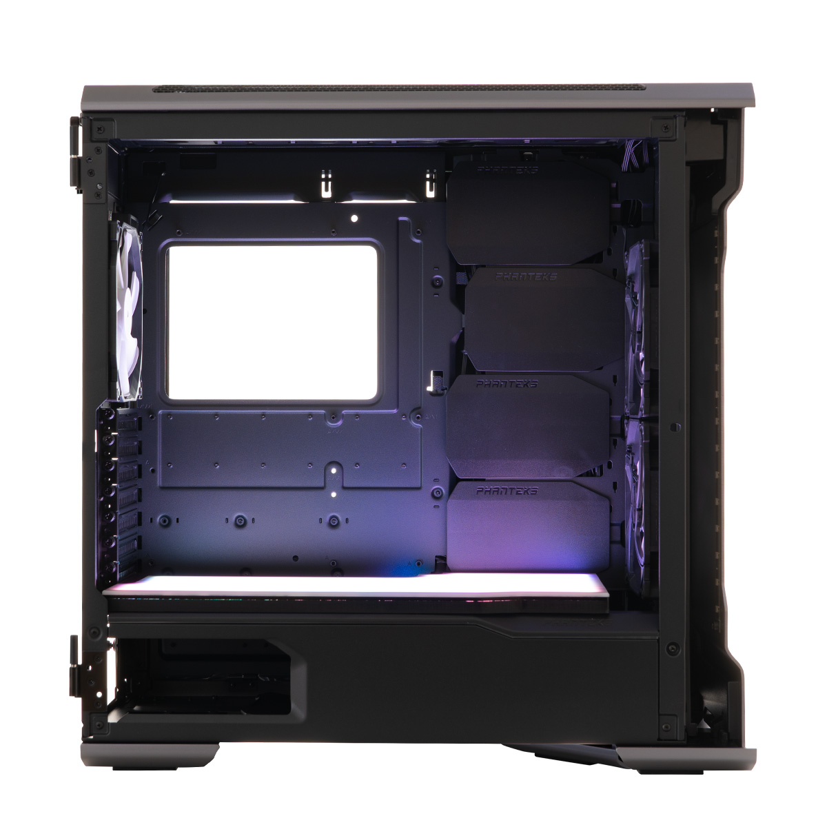 TechForge - TechForge A-RGB Light Box for Phanteks Evolv/P600/G500 - Black