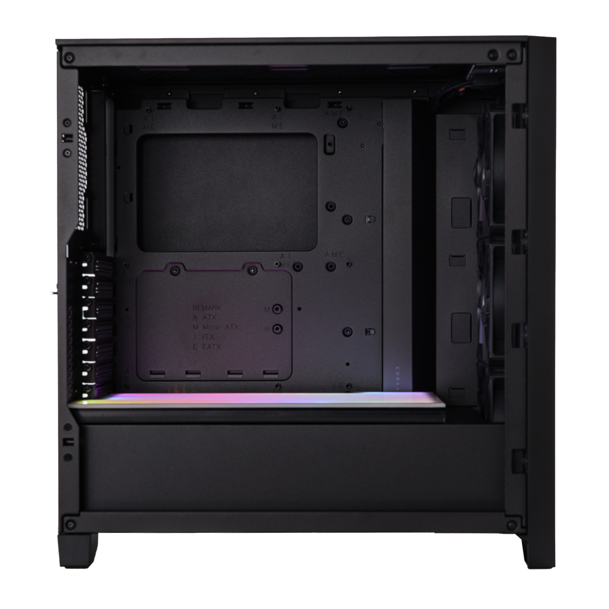 TechForge - TechForge A-RGB Light Box for Corsair 4000D - Black