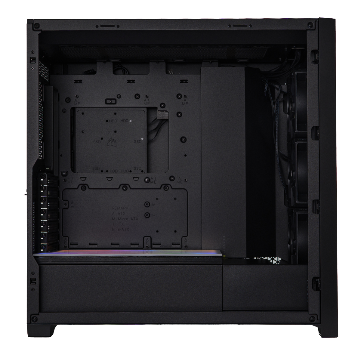 TechForge - TechForge A-RGB Light Box for Corsair 5000D - Black