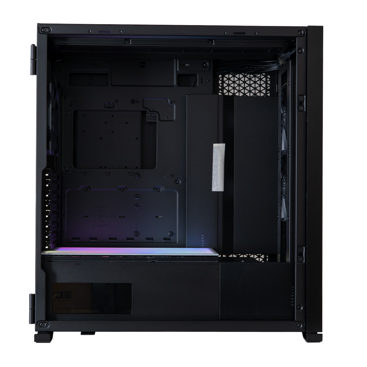 TechForge - TechForge A-RGB Light Box for Corsair 7000D - Black