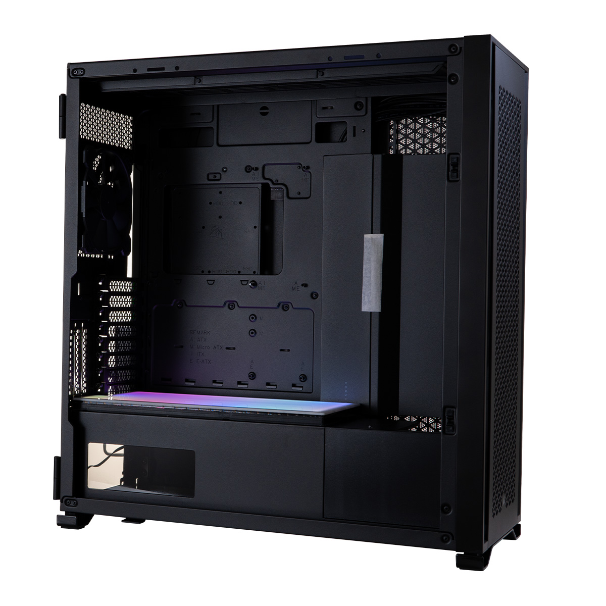 TechForge - TechForge A-RGB Light Box for Corsair 7000D - Black