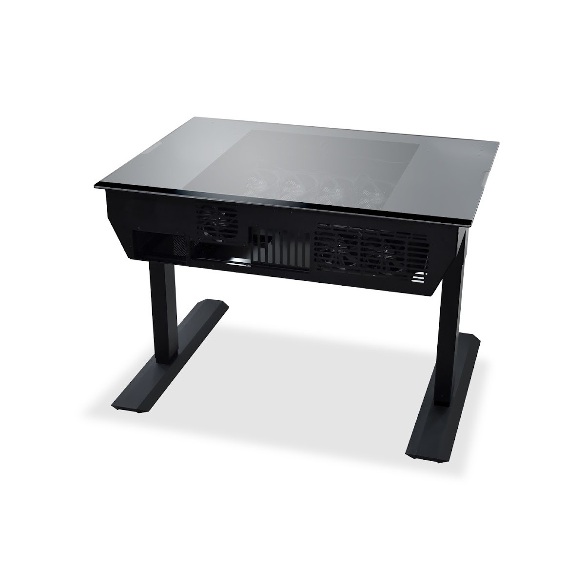 Lian Li - Lian Li DK-04F Electrical Height Adjustable Desk Case - Black