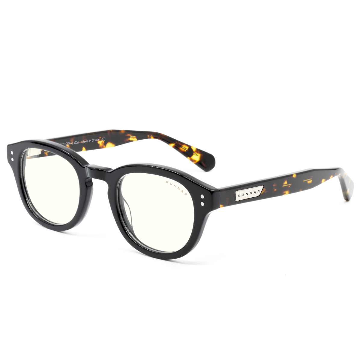 Gunnar Optiks - Gunnar Optiks Emery - Onyx & Tortoiseshell Frame - Clear Lens