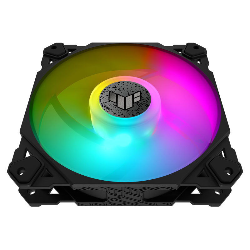 Asus - ASUS TUF Gaming TF120 ARGB PWM Black Triple Fan Pack with RGB Controller - 120 mm