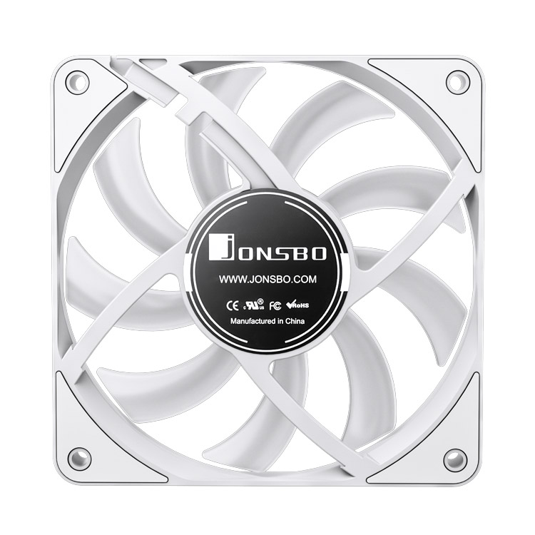 Jonsbo - Jonsbo HF1215 Addressable RGB 15mm Thick 120mm PWM Case Fan - White