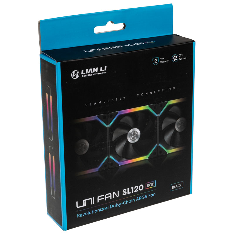 Lian Li - Lian Li UNI SL120 Addressable RGB Black 120mm Fan