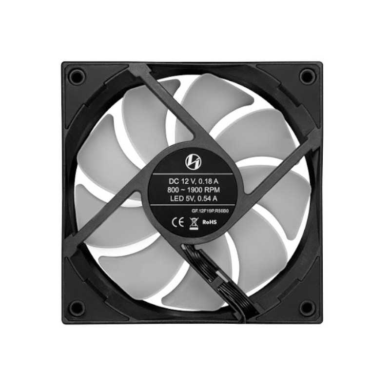 Lian Li - Lian Li ST120 Addressable RGB 120mm Black Fan with Controller - Triple Pack