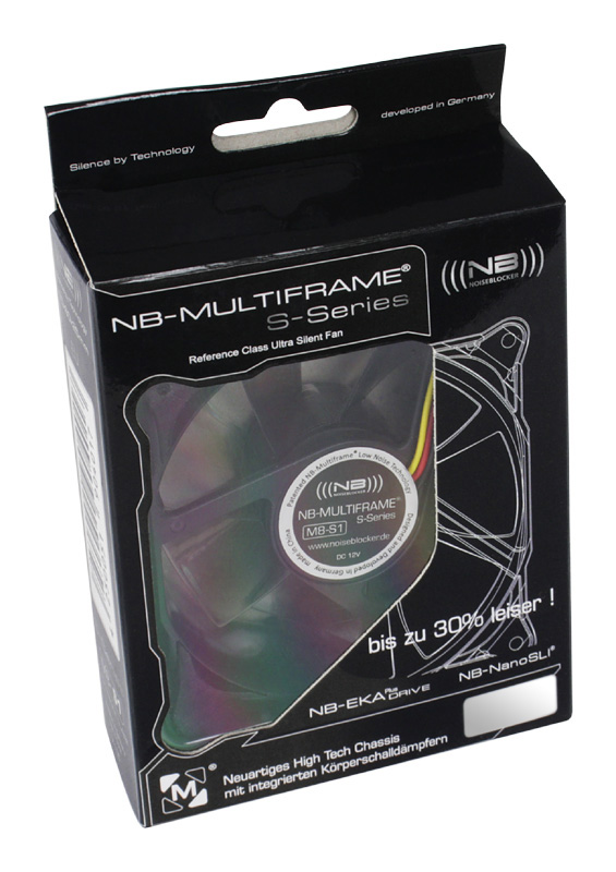 Noiseblocker - Noiseblocker Multiframe S-Series M8-S2 Fan - 80mm (1700rpm)
