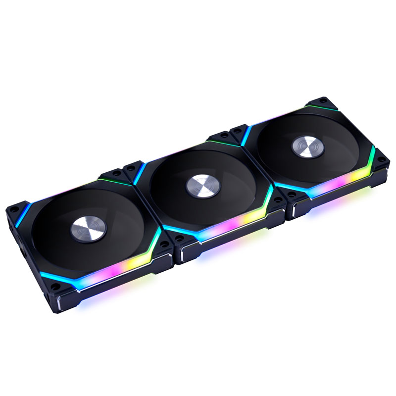 Lian-Li UNI SL120 V2 Addressable RGB Black 120mm Fan Triple