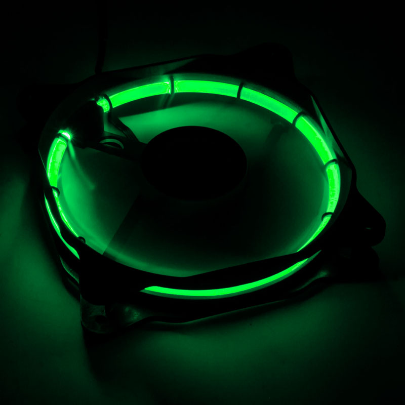 Raijintek - Raijintek Auras 12 Green LED PWM Fan 120mm - 2 Pack