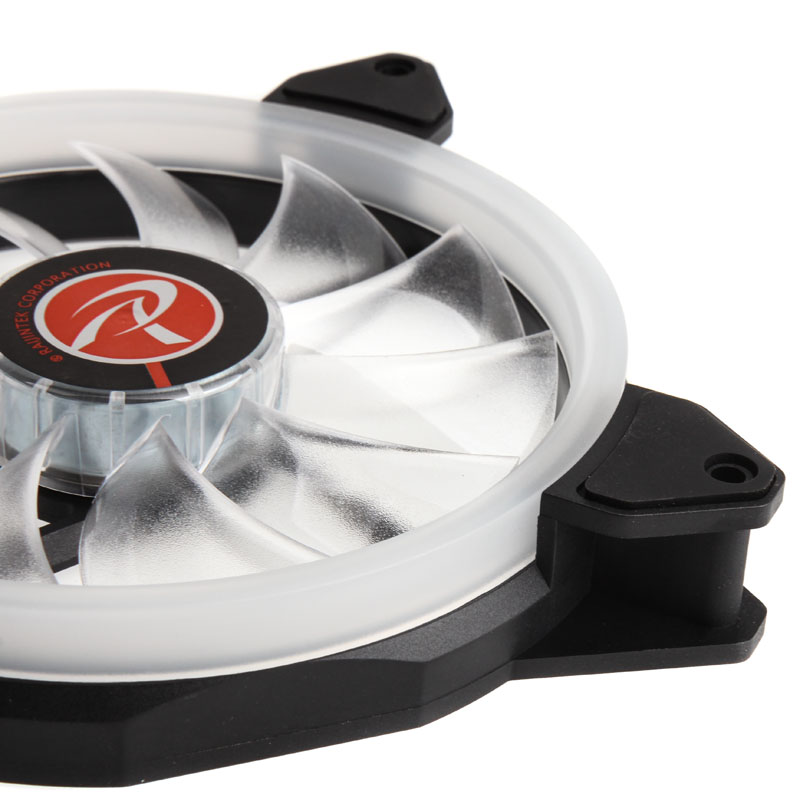 Raijintek - Raijintek IRIS 14 Rainbow RGB LED PWM 140mm Fan with Controller - Triple Pack