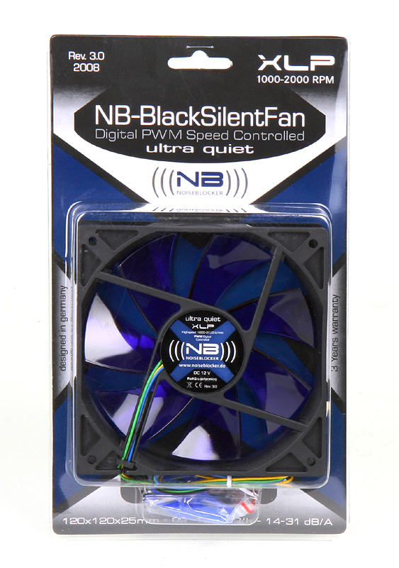 Noiseblocker - Noiseblocker BlackSilent Fan XLP Fan - 120mm PWM (2000rpm)
