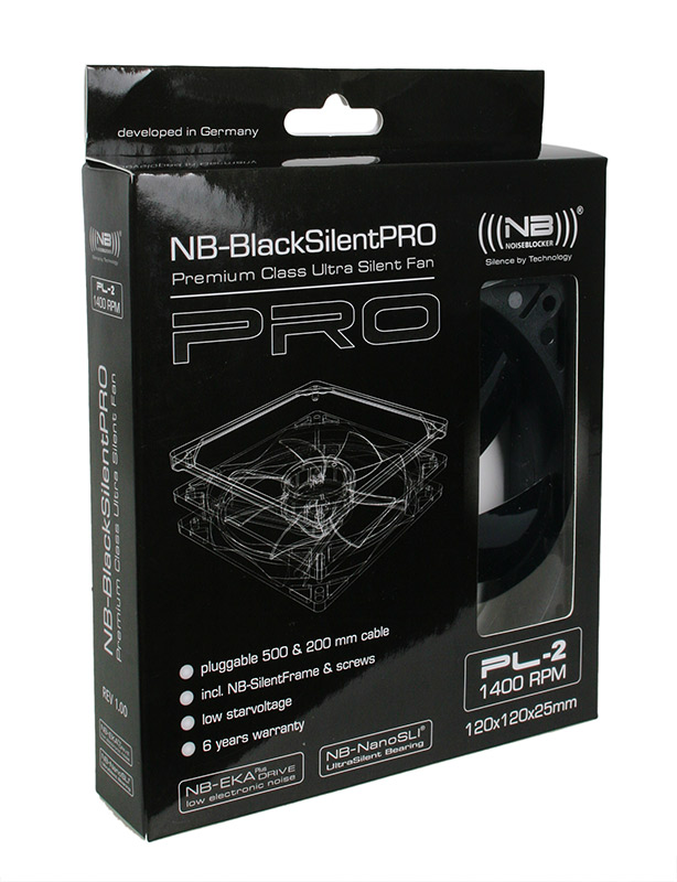 Noiseblocker - Noiseblocker BlackSilent Pro Fan PL2 Fan - 120mm (1400rpm)