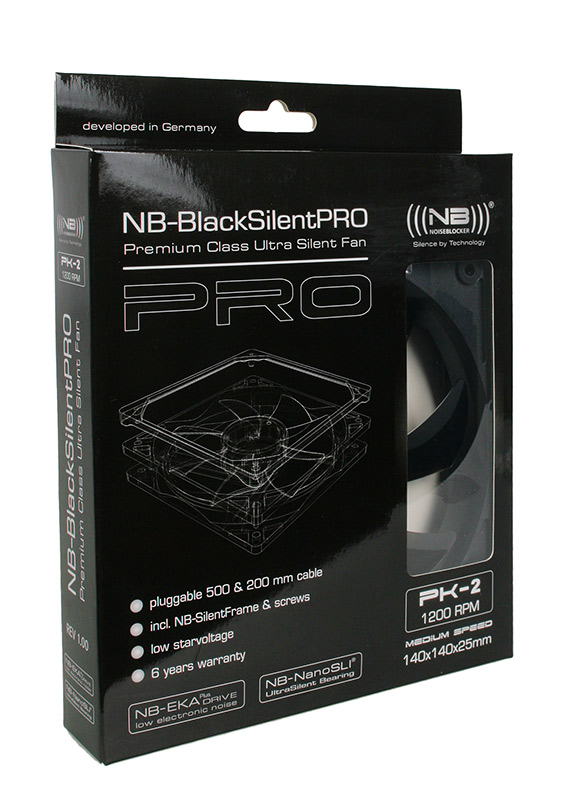 Noiseblocker - Noiseblocker BlackSilent Pro Fan PK2 - 140mm  (1200rpm)