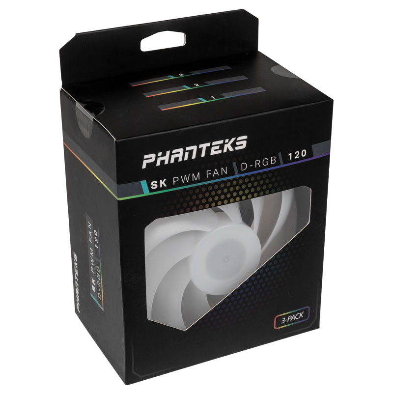 Phanteks - Phanteks SK120 Black DRGB PWM Fan - 120mm Triple Pack