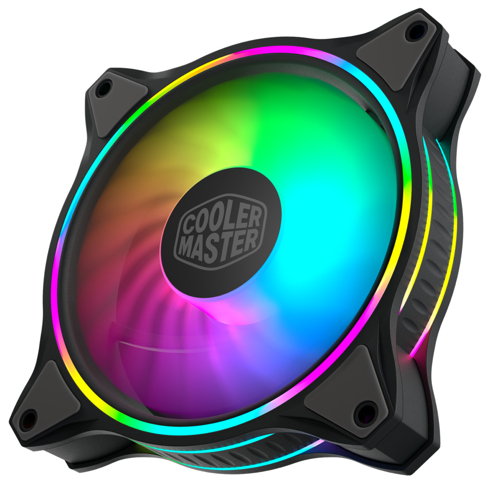 Cooler Master - Cooler Master MasterFan MF120 Halo ARGB LED PWM Case Fan - 120mm