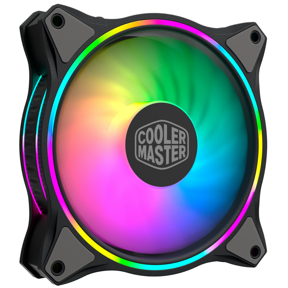 Cooler Master - Cooler Master MasterFan MF120 Halo ARGB LED PWM Case Fan - 120mm
