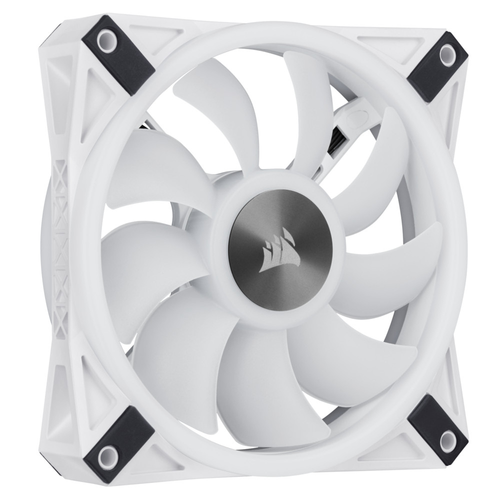 CORSAIR - Corsair iCUE QL120 White with Addressable RGB PWM Fan Triple Pack -120mm