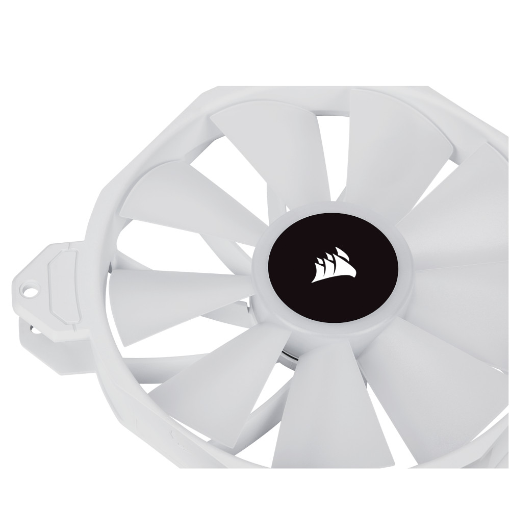 CORSAIR - Corsair iCUE SP140 RGB Elite 140mm High Performance Addressable RGB Fan - White  (CO-9050138-WW)