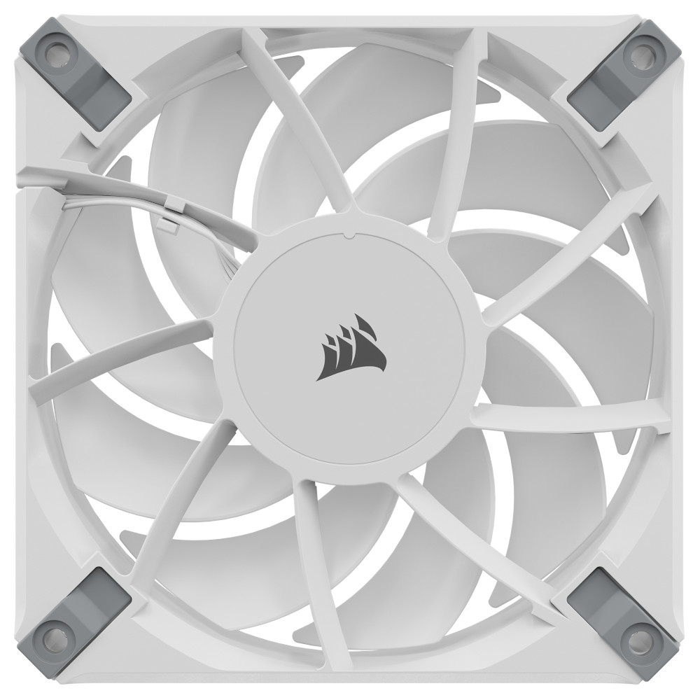CORSAIR - Corsair AF120 RGB ELITE 120mm High-Performance PWM Triple Fan - White