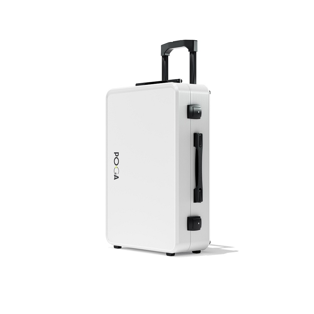 Indi Gaming POGA PRO Premium Portable Console Travel Case incl. Trolley and 21,5'' ASUS Gaming Monitor for Xbox Series S - White