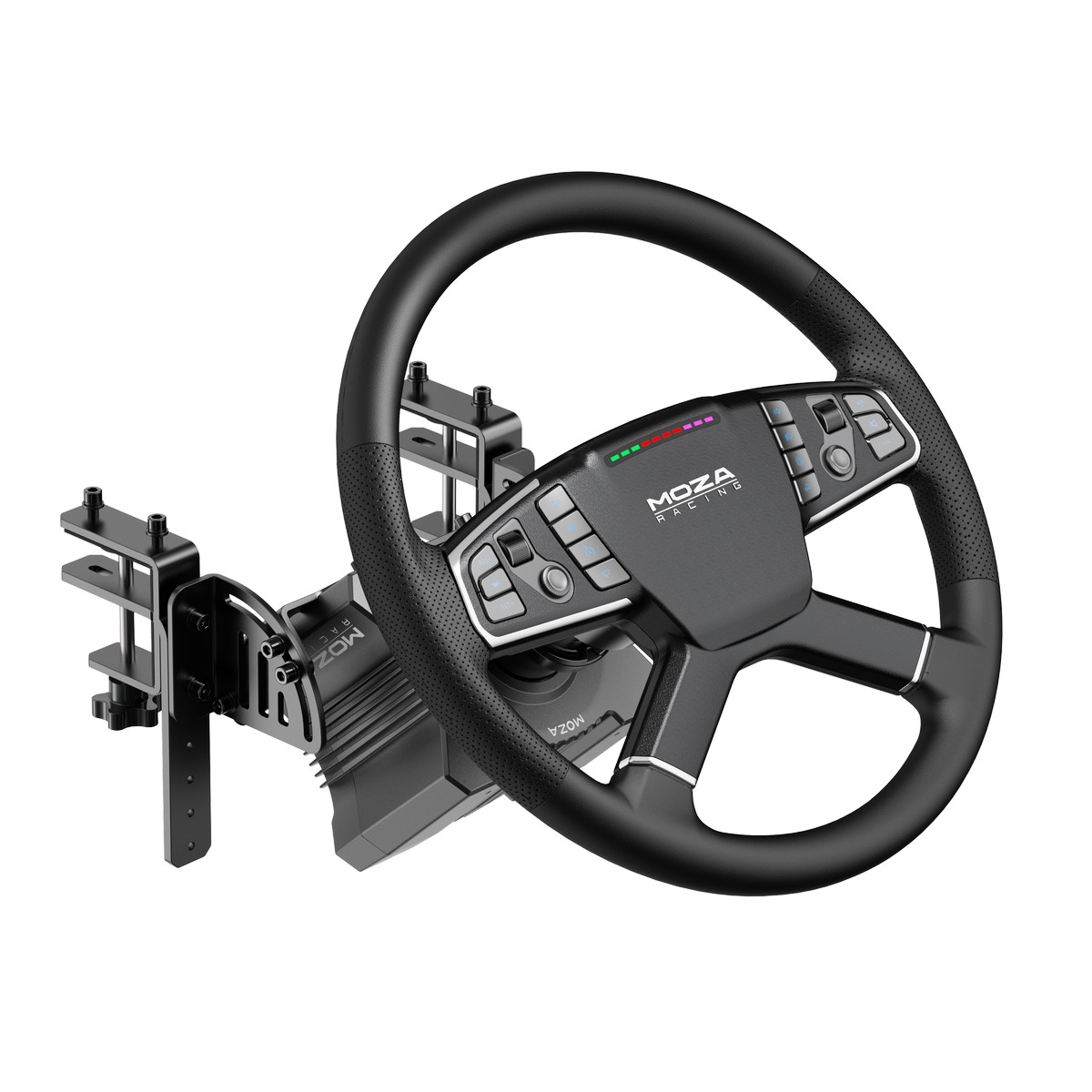 MOZA Racing - MOZA Truck Driving Simulator Bundle (R5 base+TSW Truck wheel+SR-P Lite two pedal+Truck Clamp)