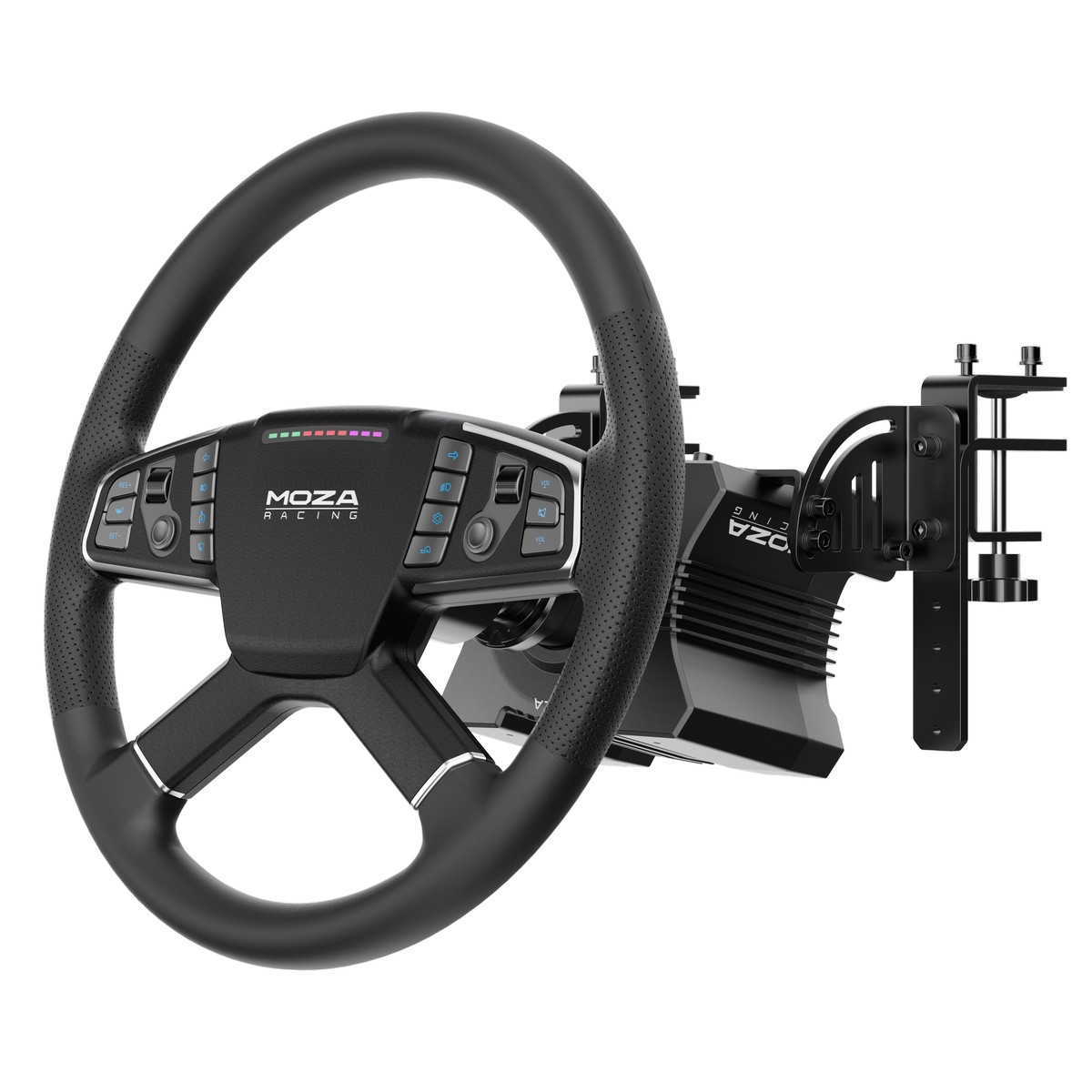 MOZA Racing - MOZA Truck Driving Simulator Bundle (R5 base+TSW Truck wheel+SR-P Lite two pedal+Truck Clamp)