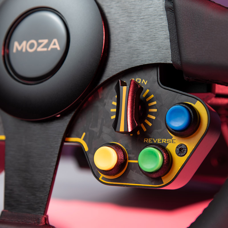 MOZA Racing - MOZA Racing RS O Racing Wheel with Genuine Nappa Leather Grips
