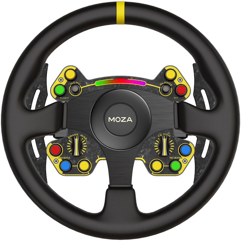 MOZA Racing - MOZA Racing RS O Racing Wheel with Genuine Nappa Leather Grips