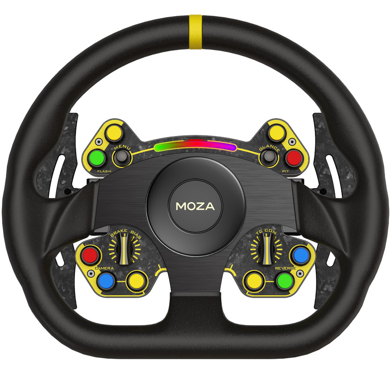 MOZA Racing - MOZA Racing RS D Racing Wheel with Genuine Nappa Leather Grips