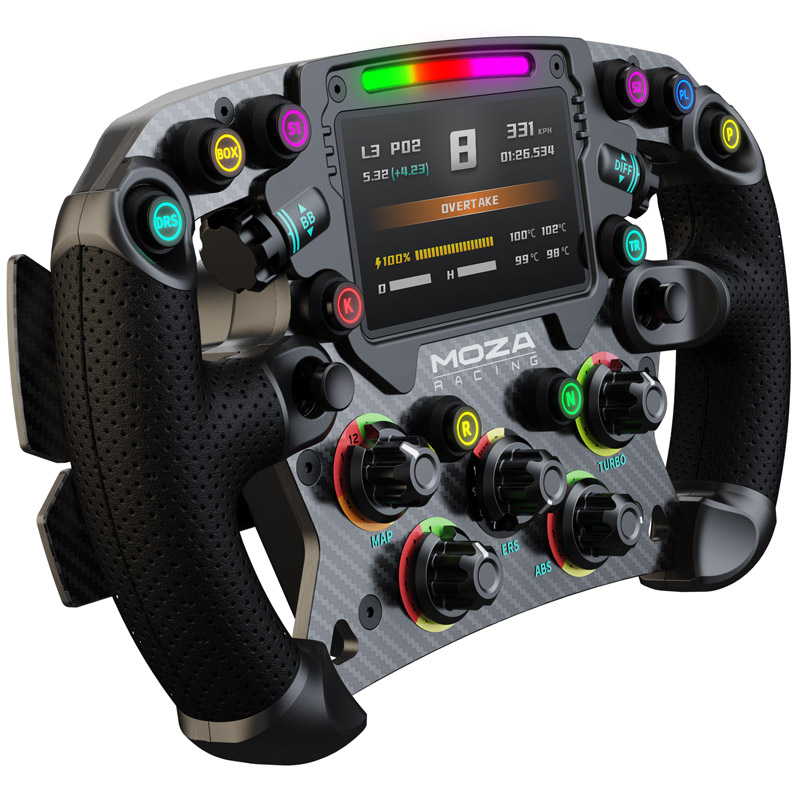 MOZA Racing FSR Formula Wheel with 4.3” HD Digital Dashboard