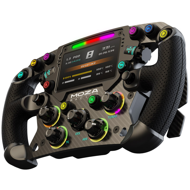MOZA Racing - MOZA Racing FSR Formula Wheel with 4.3” HD Digital Dashboard