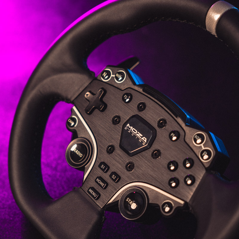 MOZA Racing R5 Racing Simulator (R5 direct-drive wheelbase, ES Steering  Wheel, SR-P Lite Pedal)