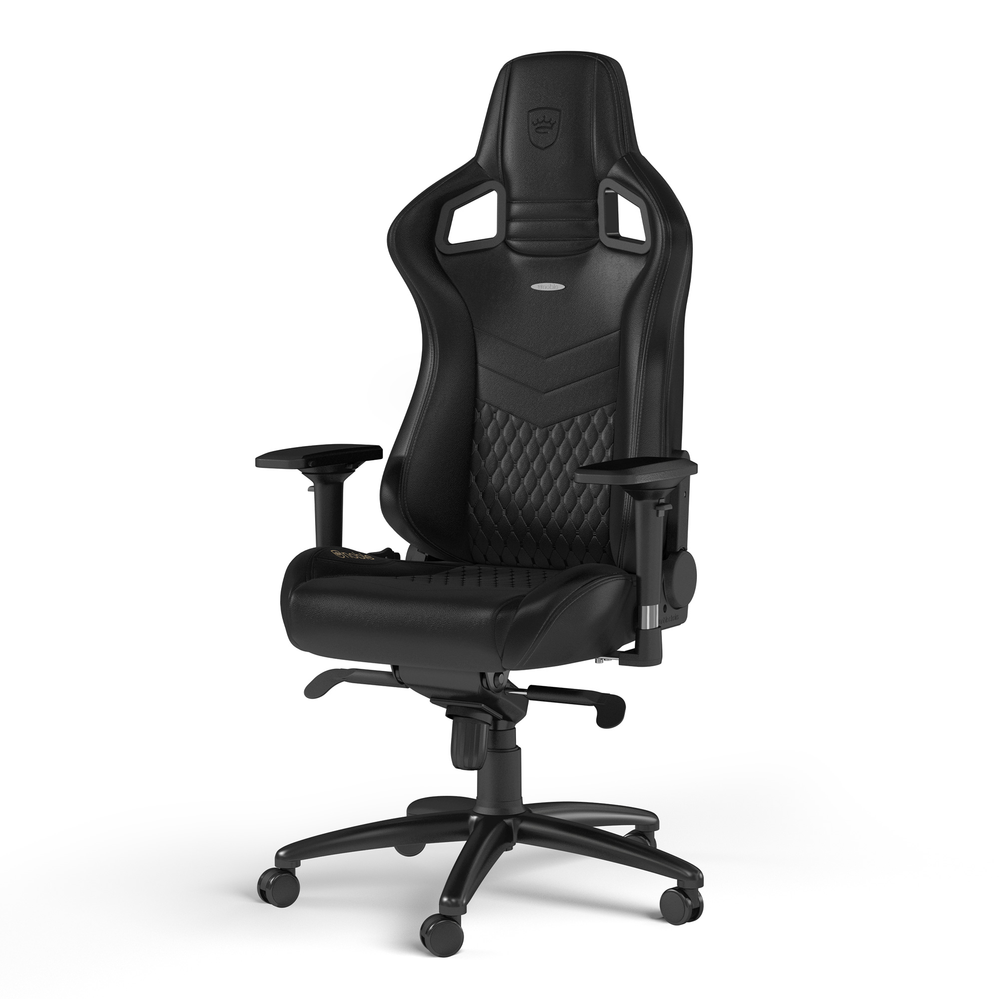  - noblechairs EPIC Real Leather Gaming Chair - Black