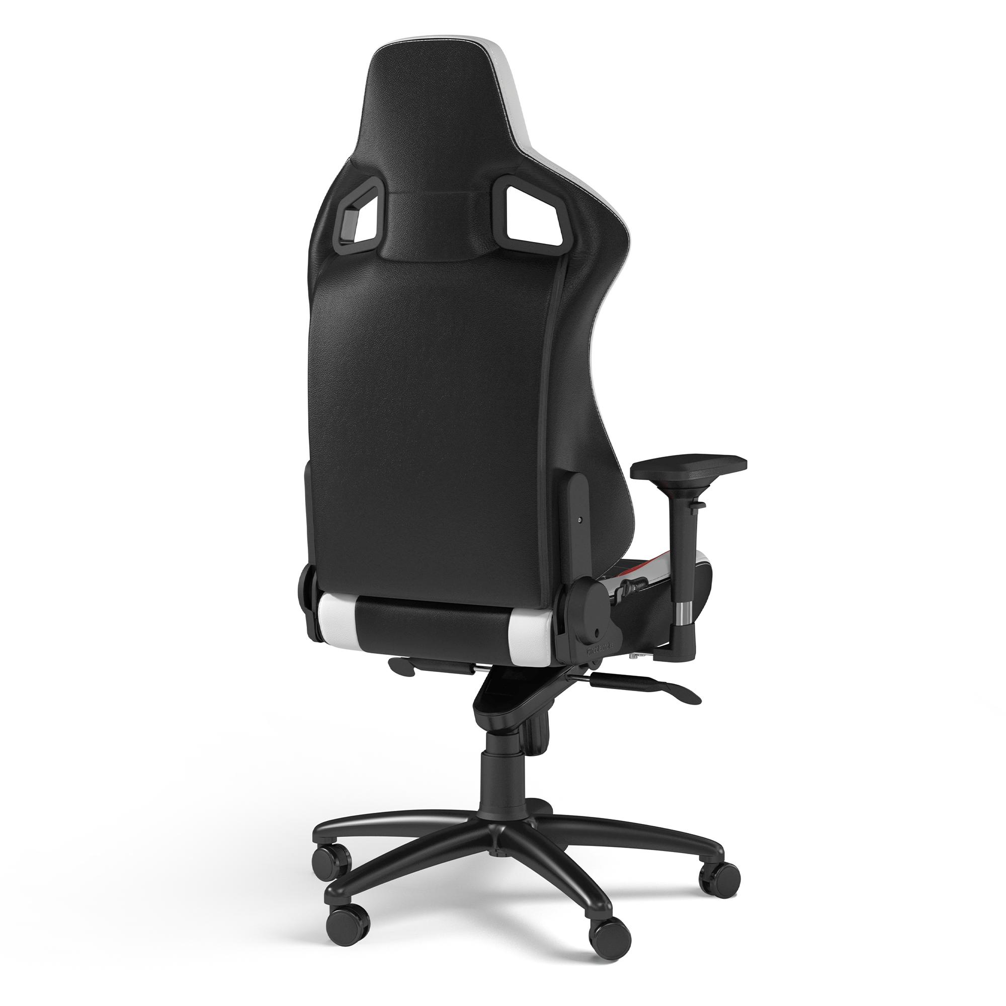 noblechairs EPIC Real Leather Gaming Chair - Black/White/Red