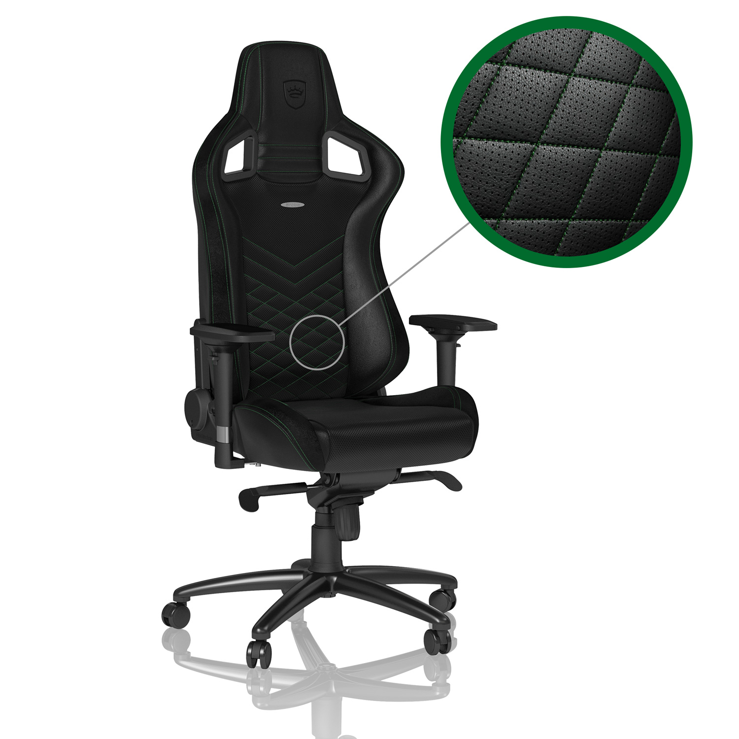 noblechairs EPIC Gaming Chair - Black/Green