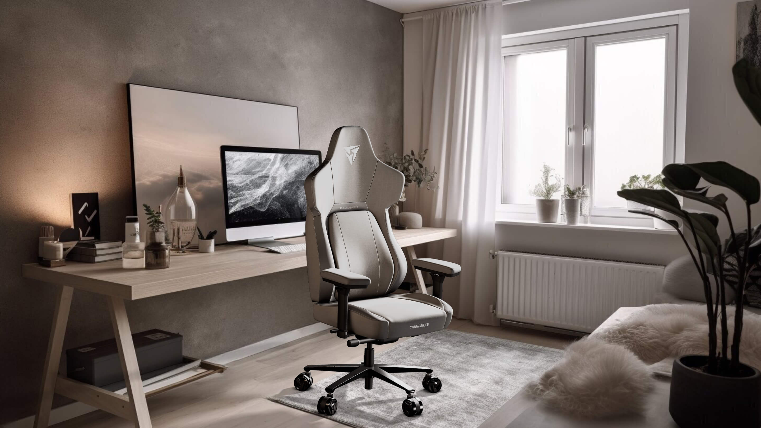 ThunderX3 - ThunderX3 CORE Fabric Gaming Chair - Grey