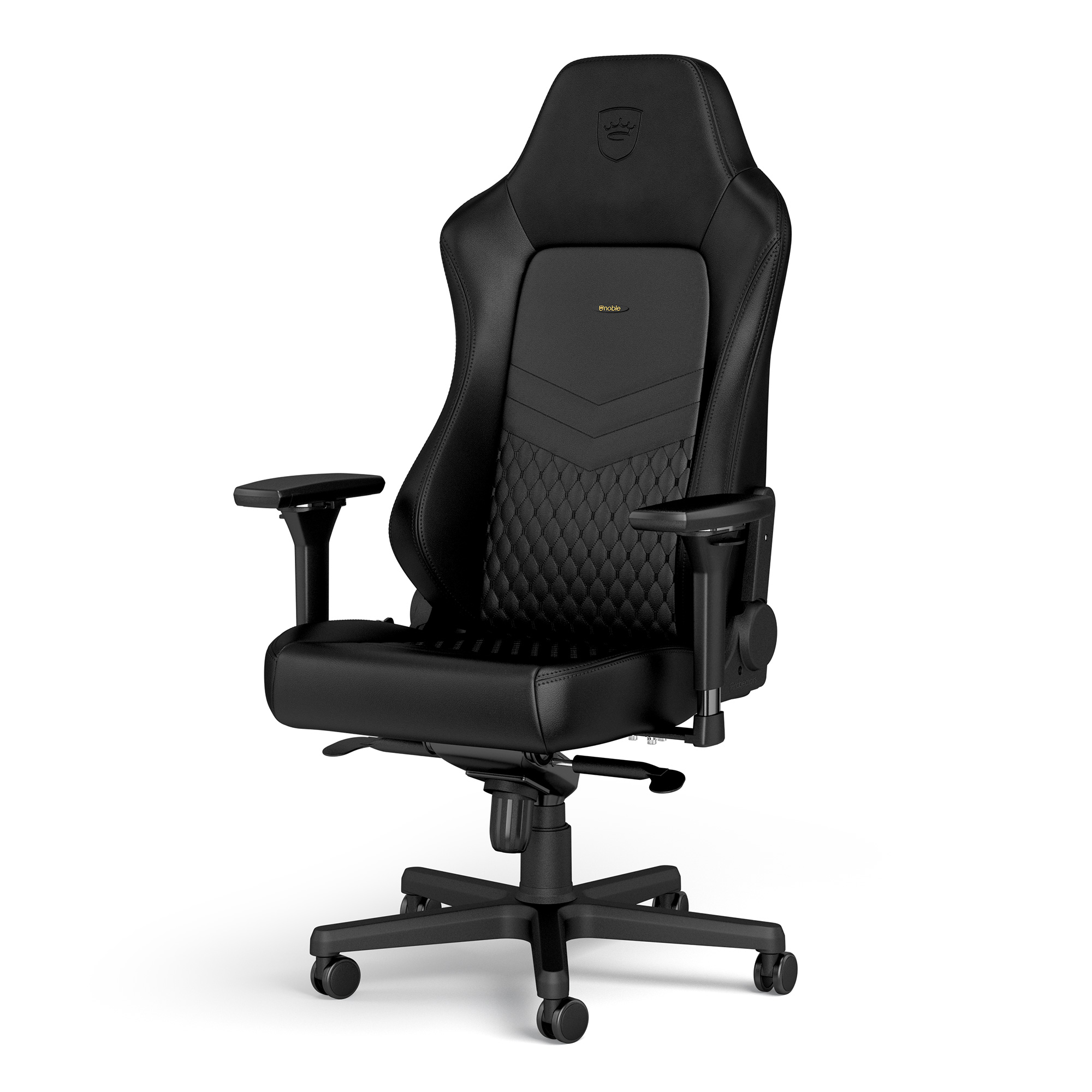 noblechairs HERO Real Leather Gaming Chair - Black