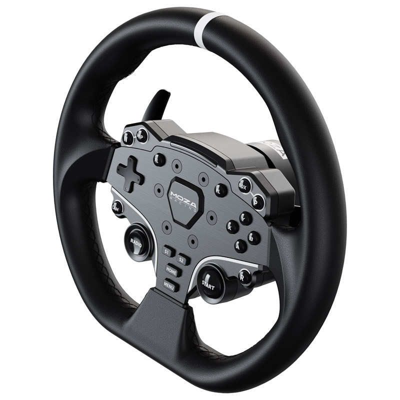 MOZA Racing - MOZA Racing ES steering wheel for R5 and R9 V2 - Leather (28 cm) (RS035)