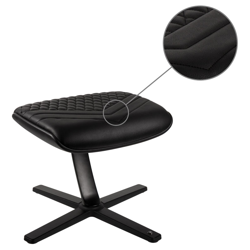 noblechairs - noblechairs Real Leather Footrest - Black