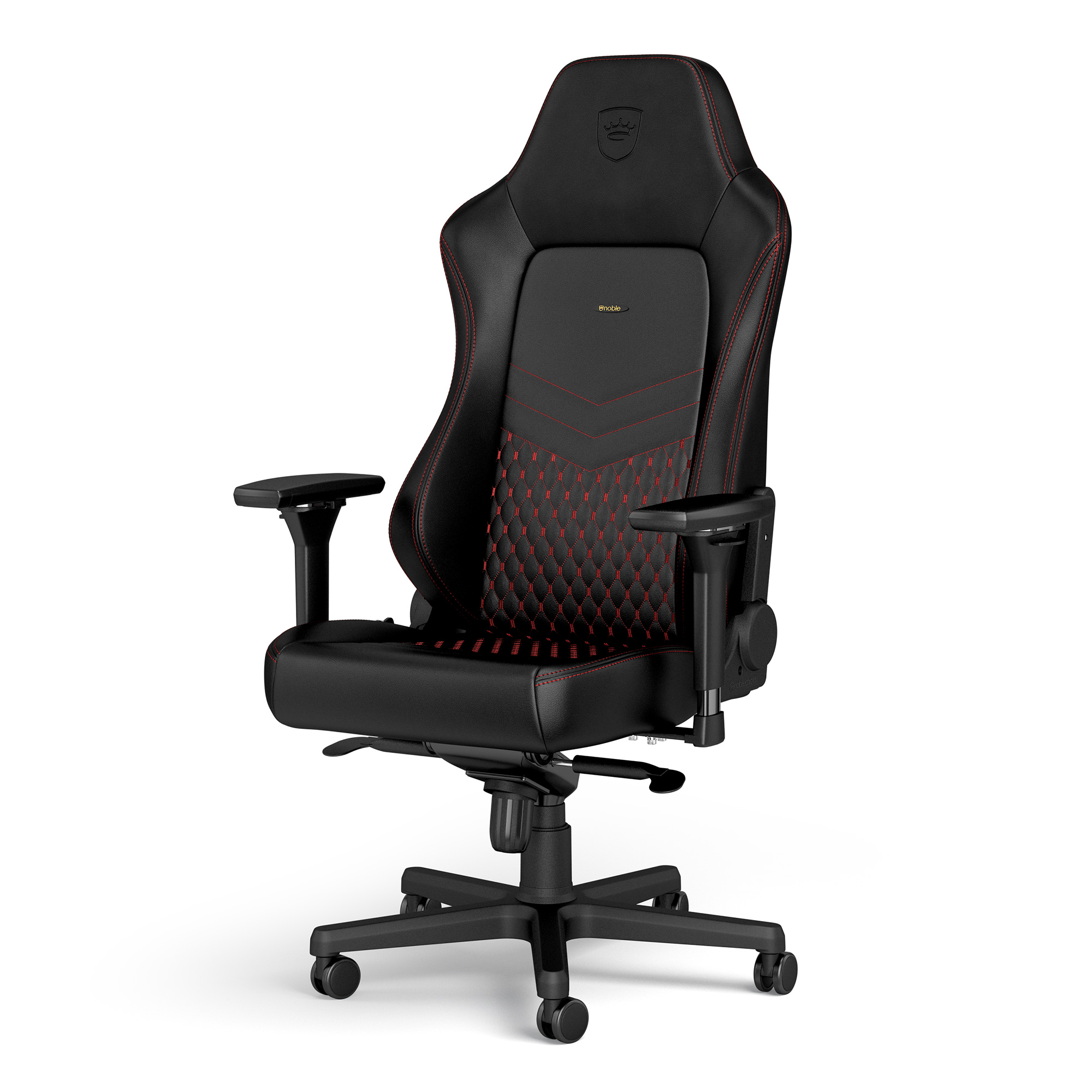 noblechairs - noblechairs HERO Real Leather Gaming Chair - Black/Red