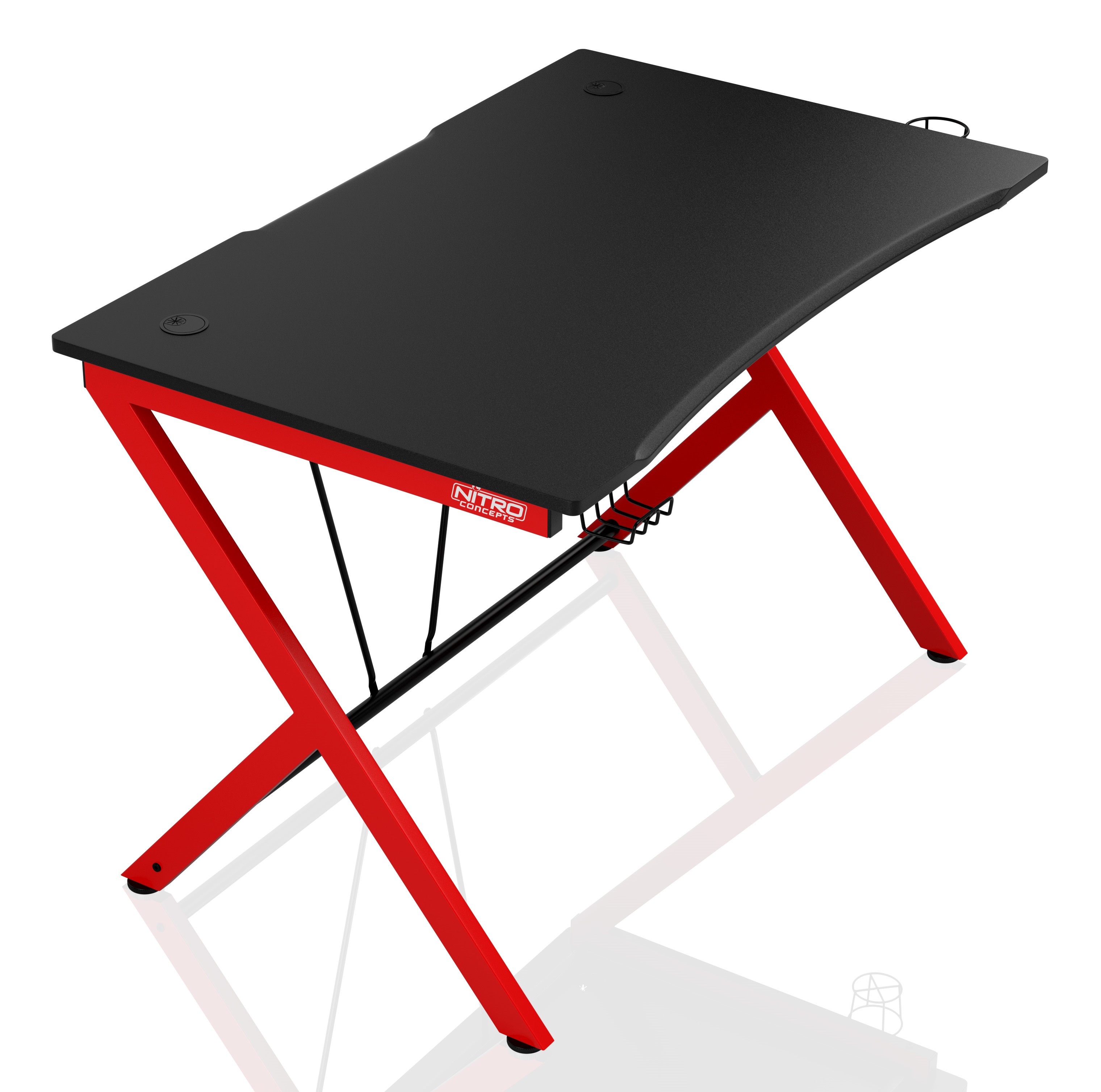 Nitro Concepts - Nitro Concepts D12 Gaming Desk - Black/Red