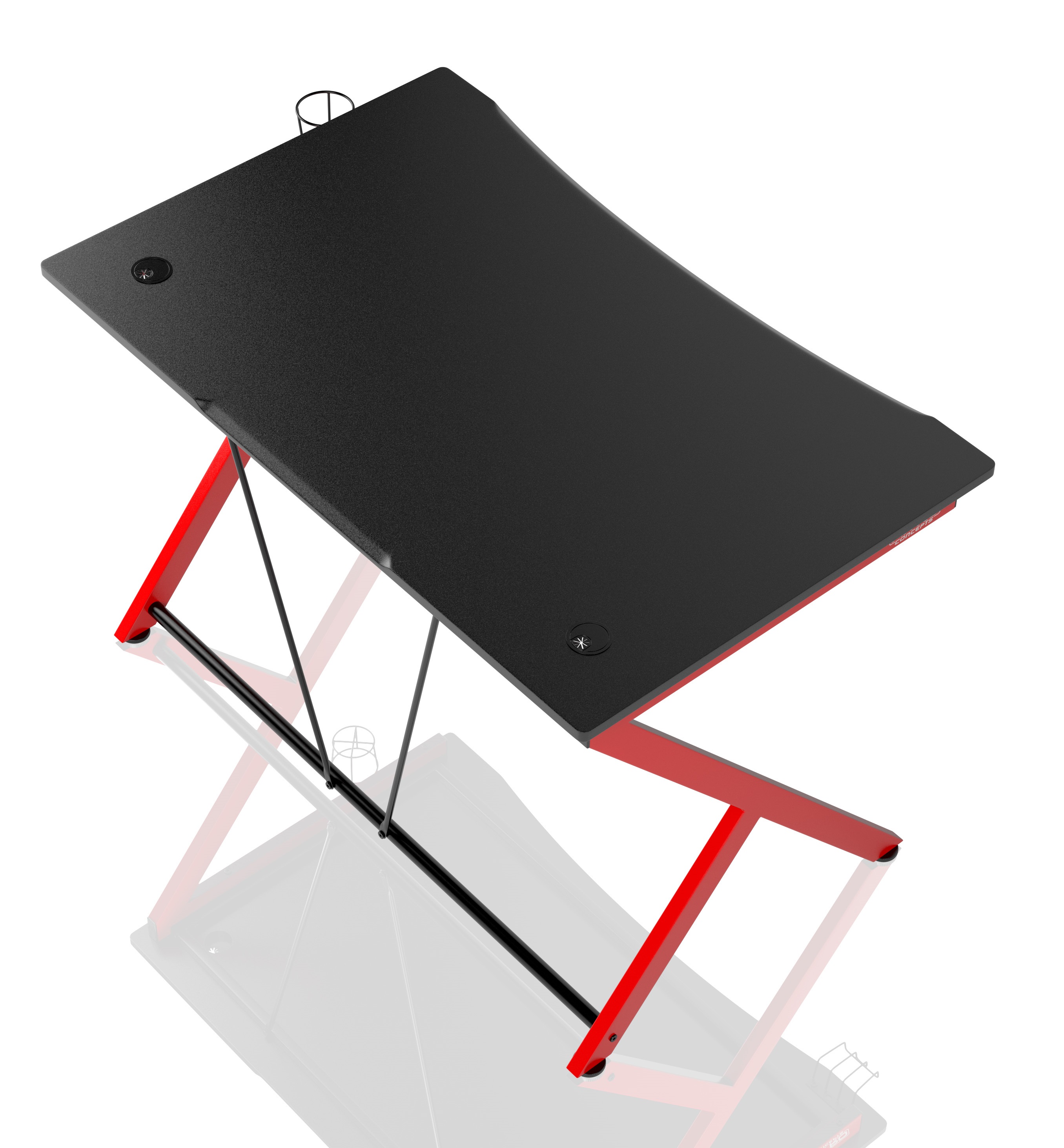 Nitro Concepts - Nitro Concepts D12 Gaming Desk - Black/Red