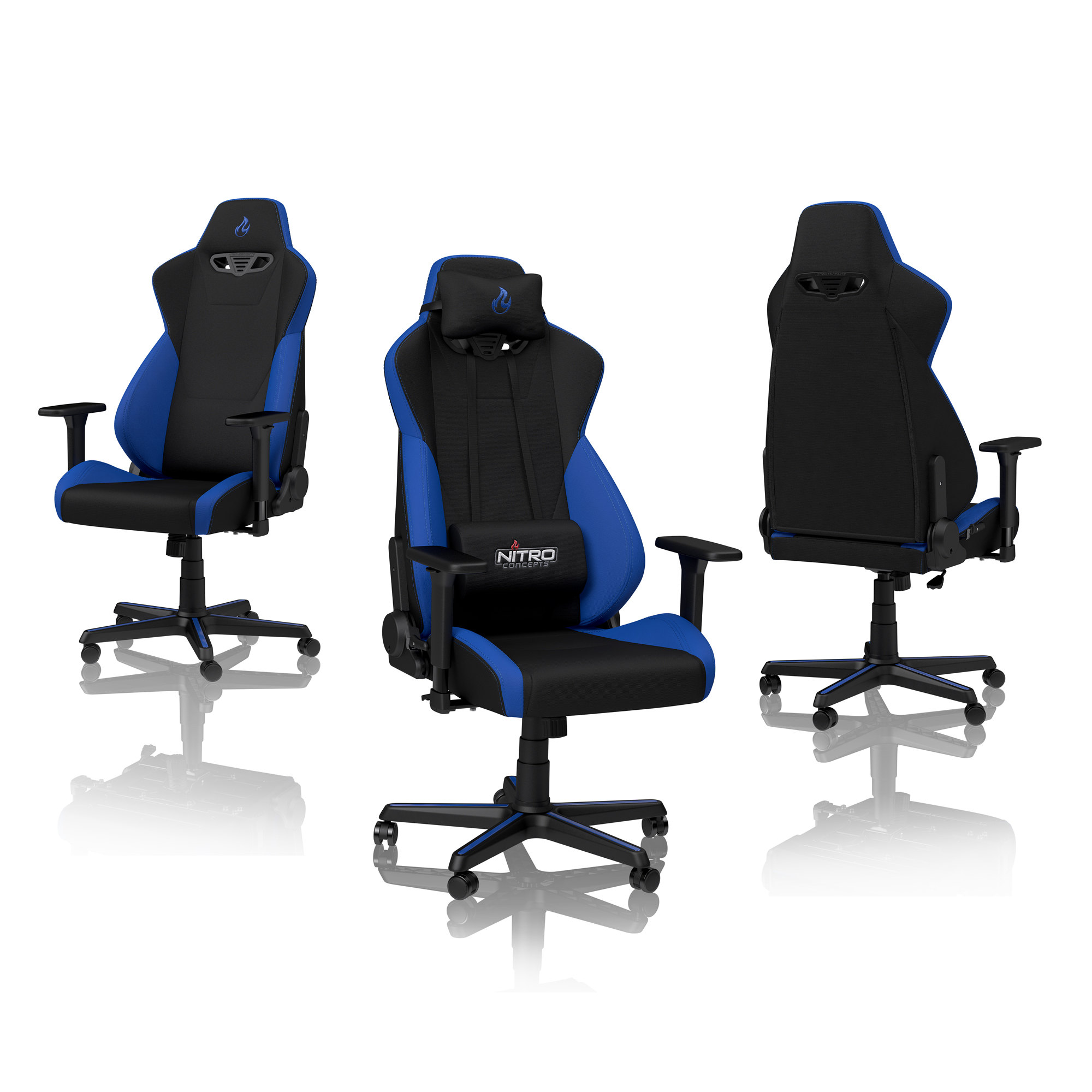 Nitro Concepts - Nitro Concepts S300 Fabric Gaming Chair - Galactic Blue