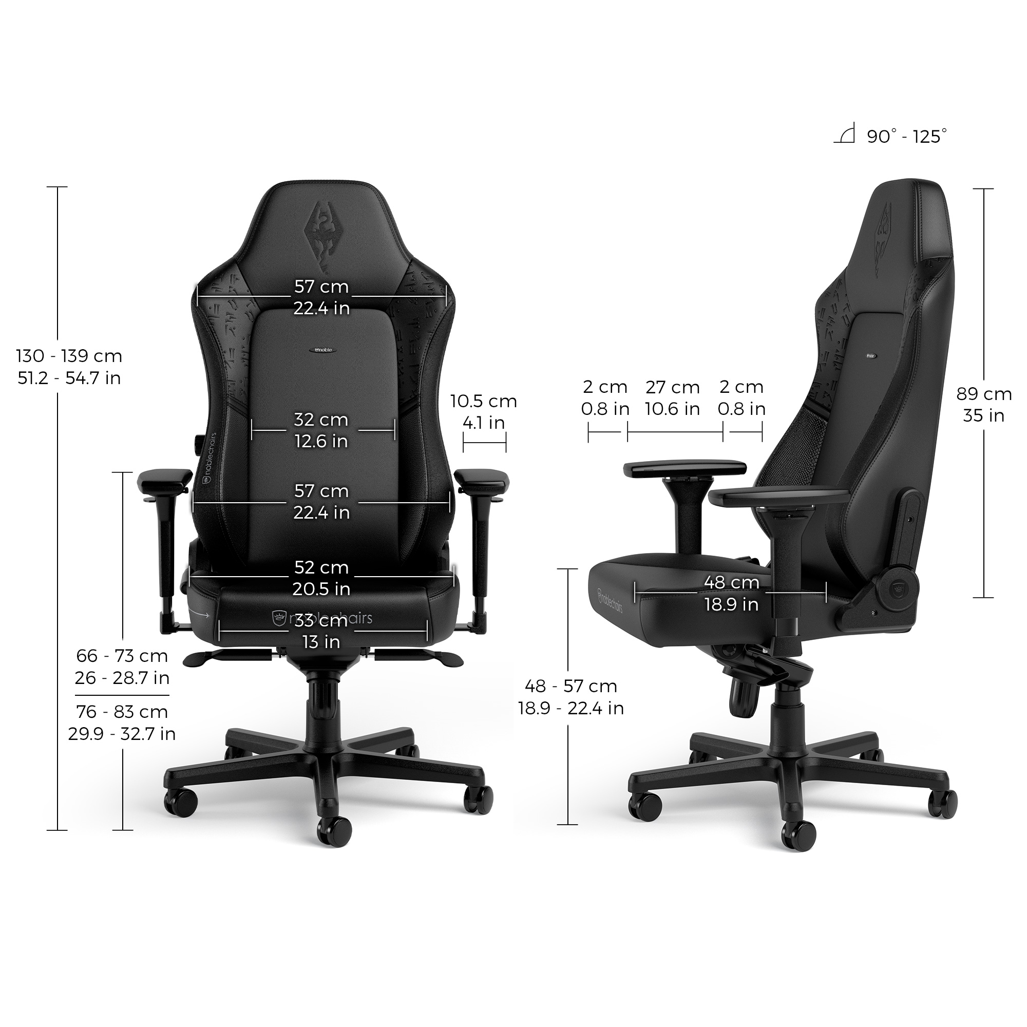 noblechairs - noblechairs HERO Gaming Chair The Elder Scrolls V: Skyrim 10th Anniversary Edition